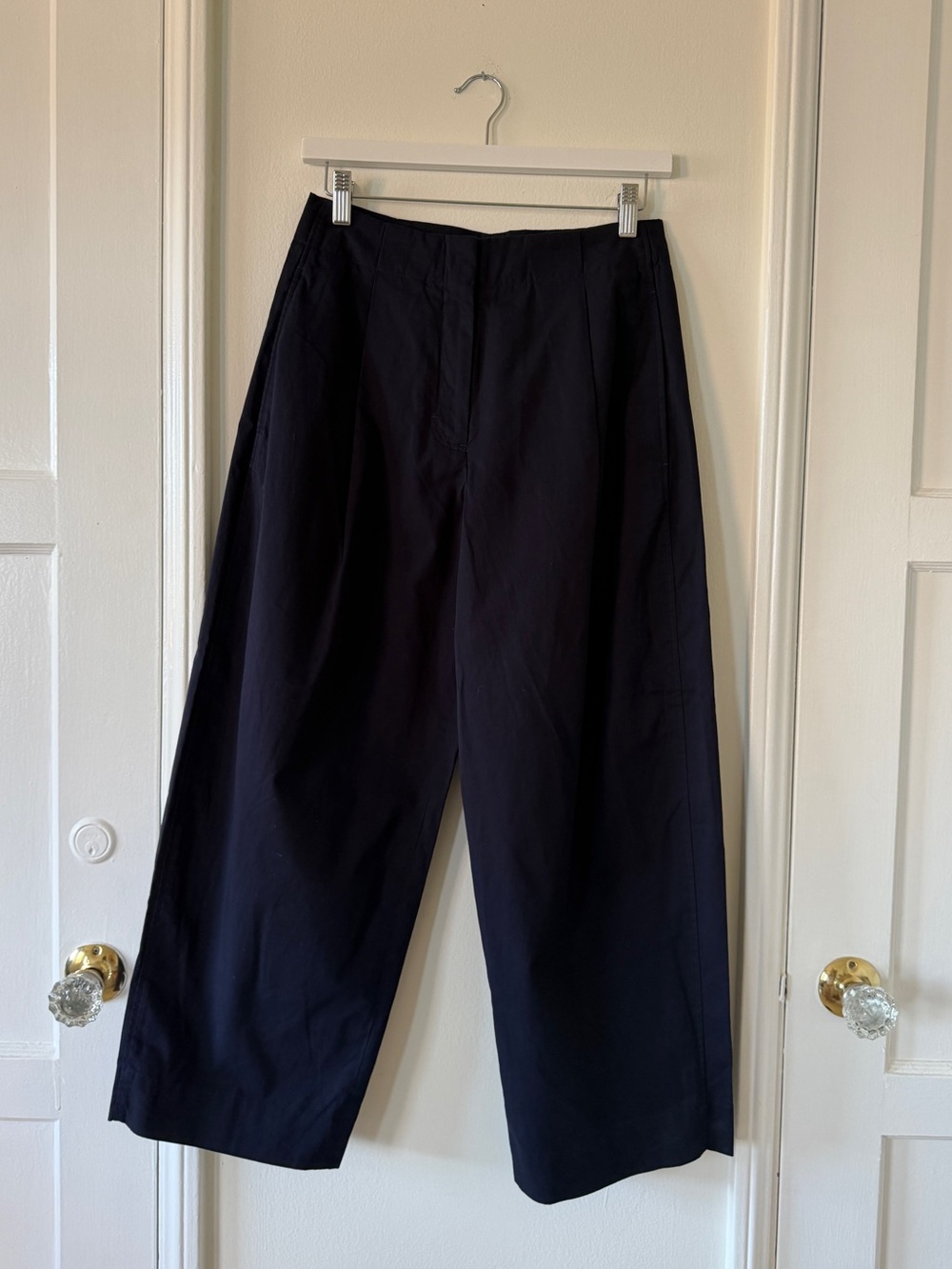 COS *NWT* Pleated Barrel Leg Navy Chinos - 6 - Picture 3 of 9